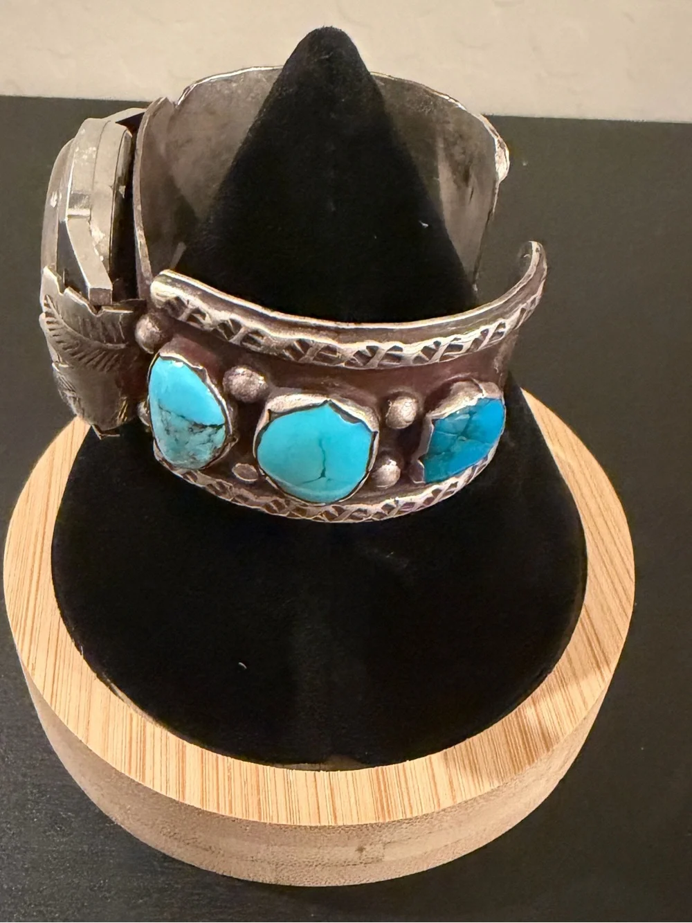 Genuine Bisbee Turquoise and Mother of Pearl Watch